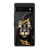 Golden Grey Lion Google Pixel 6a Glass Back Cover Online