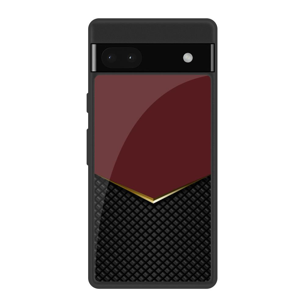 Shining Chevron Red Google Pixel 6a Glass Back Cover Online