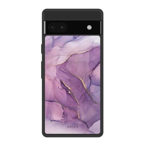 Purple Gold Marble Google Pixel 6a Glass Back Cover Online