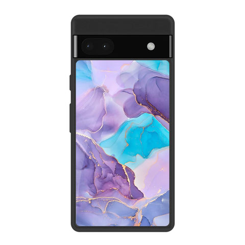 Alcohol ink Marble Google Pixel 6a Glass Back Cover Online