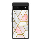 Geometrical Marble Google Pixel 6a Glass Back Cover Online