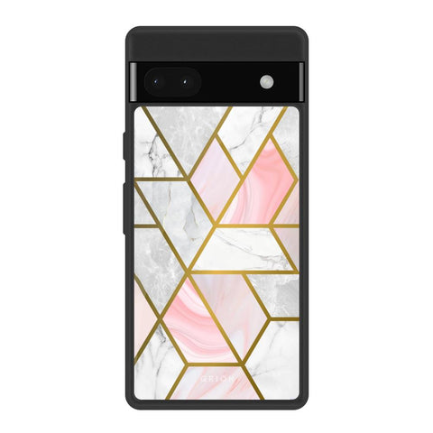 Geometrical Marble Google Pixel 6a Glass Back Cover Online