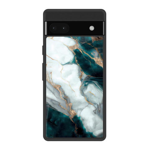 Aqua Green Marble Google Pixel 6a Glass Back Cover Online