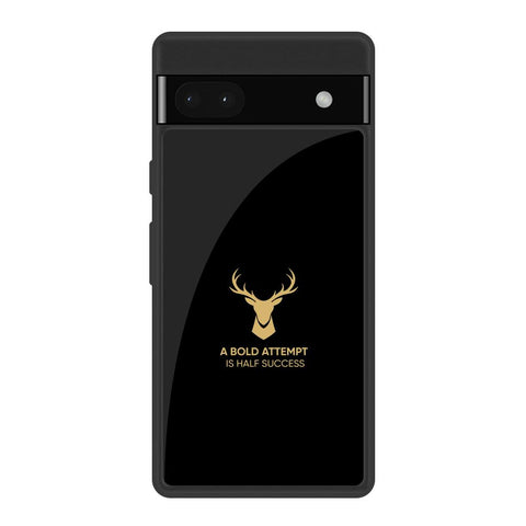 Black Gold Deer Google Pixel 6a Glass Back Cover Online