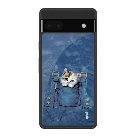 Kitty In Pocket Google Pixel 6a Glass Back Cover Online