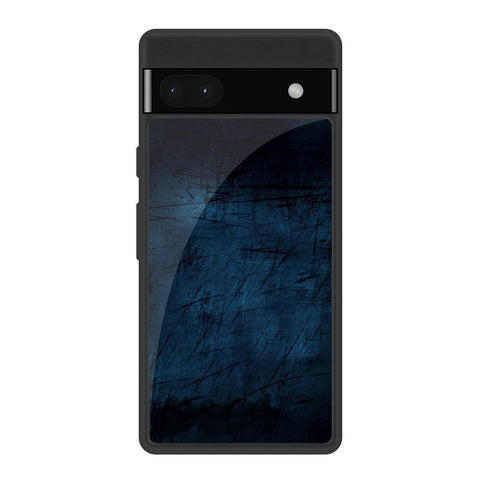 Dark Blue Grunge Google Pixel 6a Glass Back Cover Online