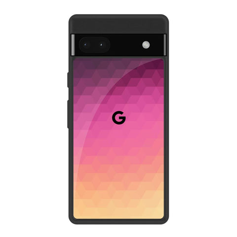 Geometric Pink Diamond Google Pixel 6a Glass Back Cover Online