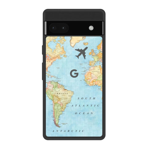 Fly Around The World Google Pixel 6a Glass Back Cover Online