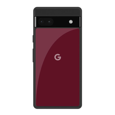 Classic Burgundy Google Pixel 6a Glass Back Cover Online