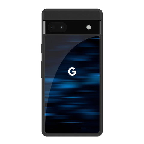Blue Rough Abstract Google Pixel 6a Glass Back Cover Online