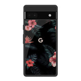 Tropical Art Flower Google Pixel 6a Glass Back Cover Online