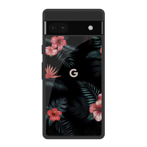 Tropical Art Flower Google Pixel 6a Glass Back Cover Online