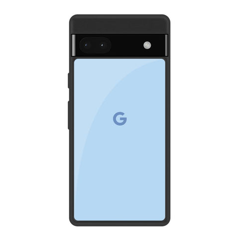 Pastel Sky Blue Google Pixel 6a Glass Back Cover Online