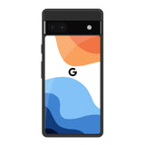 Wavy Color Pattern Google Pixel 6a Glass Back Cover Online