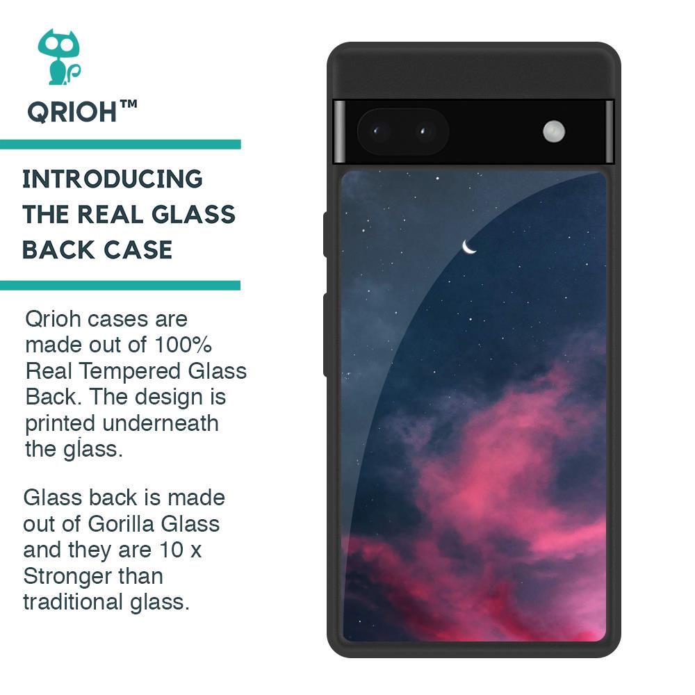 Moon Night Glass Case for Google Pixel 6a