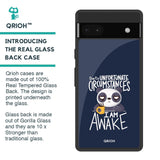 Struggling Panda Glass Case for Google Pixel 6a