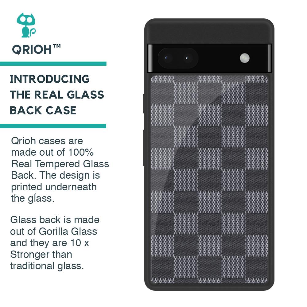 Grey Block Glass Case for Google Pixel 6a