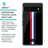 Flag Striped Glass Case for Google Pixel 6a