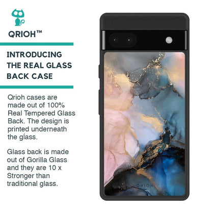 Marble Ink Abstract Glass Case for Google Pixel 6a