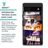 Anime Eyes Glass Case for Google Pixel 6a