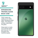 Green Grunge Texture Glass Case for Google Pixel 6a