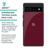 Classic Burgundy Glass Case for Google Pixel 6a