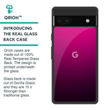 Purple Ombre Pattern Glass Case for Google Pixel 6a