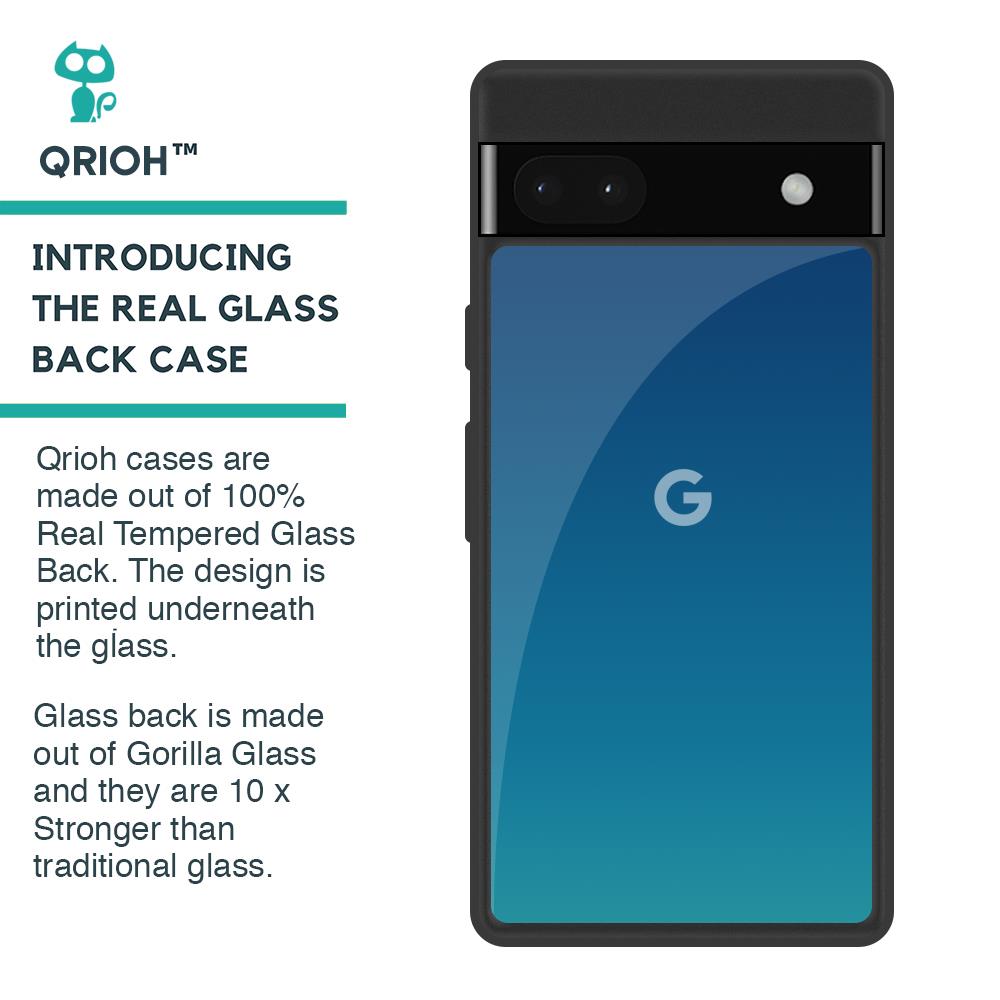 Celestial Blue Glass Case For Google Pixel 6a