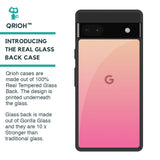 Pastel Pink Gradient Glass Case For Google Pixel 6a