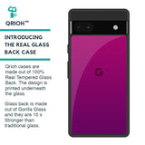Magenta Gradient Glass Case For Google Pixel 6a