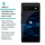 Blue Rough Abstract Glass Case for Google Pixel 6a