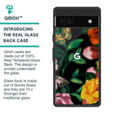 Flowers & Butterfly Glass Case for Google Pixel 6a