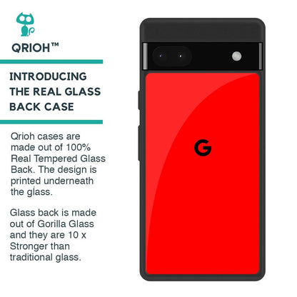 Blood Red Glass Case for Google Pixel 6a