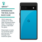 Blue Aqua Glass Case for Google Pixel 6a