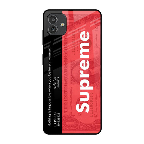 Supreme Ticket Samsung Galaxy M13 5G Glass Back Cover Online