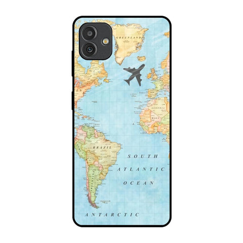 Travel Map Samsung Galaxy M13 5G Glass Back Cover Online