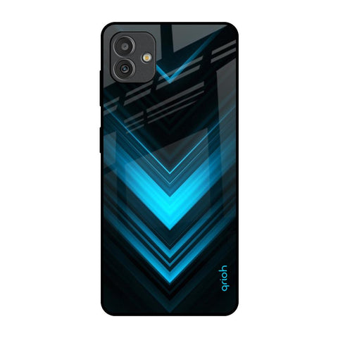 Vertical Blue Arrow Samsung Galaxy M13 5G Glass Back Cover Online