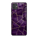 Geometric Purple Samsung Galaxy M13 5G Glass Back Cover Online