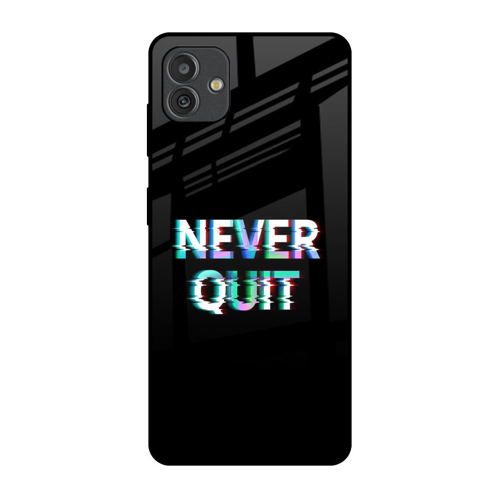Never Quit Samsung Galaxy M13 5G Glass Back Cover Online