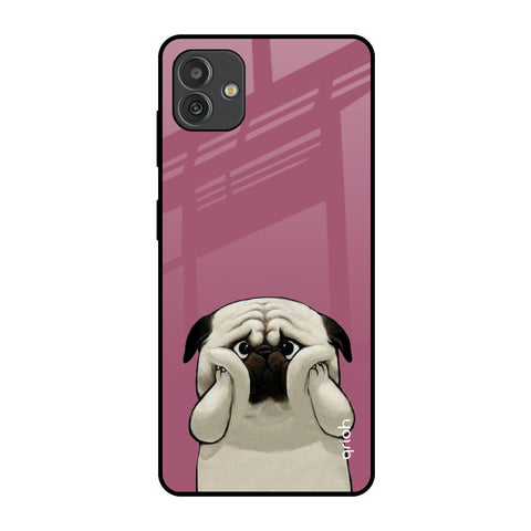 Funny Pug Face Samsung Galaxy M13 5G Glass Back Cover Online