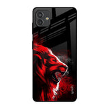 Red Angry Lion Samsung Galaxy M13 5G Glass Back Cover Online