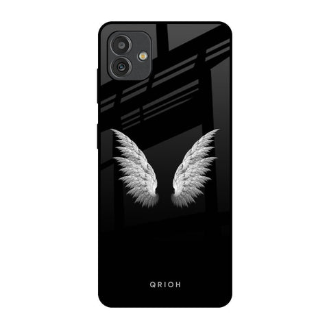 White Angel Wings Samsung Galaxy M13 5G Glass Back Cover Online