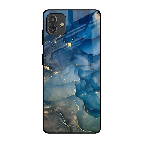 Blue Cool Marble Samsung Galaxy M13 5G Glass Back Cover Online