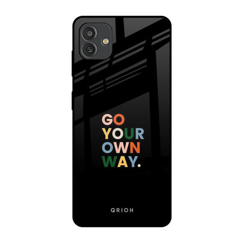 Go Your Own Way Samsung Galaxy M13 5G Glass Back Cover Online