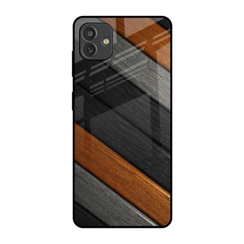 Tri Color Wood Samsung Galaxy M13 5G Glass Back Cover Online