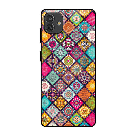 Multicolor Mandala Samsung Galaxy M13 5G Glass Back Cover Online