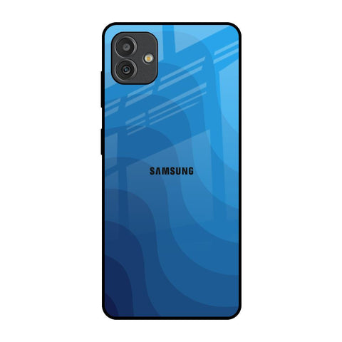 Blue Wave Abstract Samsung Galaxy M13 5G Glass Back Cover Online