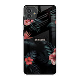 Tropical Art Flower Samsung Galaxy M13 5G Glass Back Cover Online