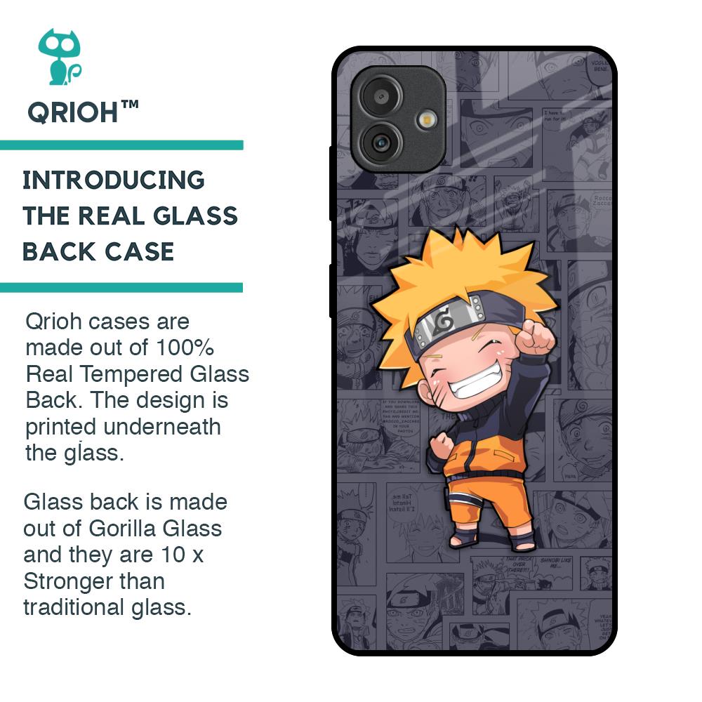 Orange Chubby Glass Case for Samsung Galaxy M13 5G