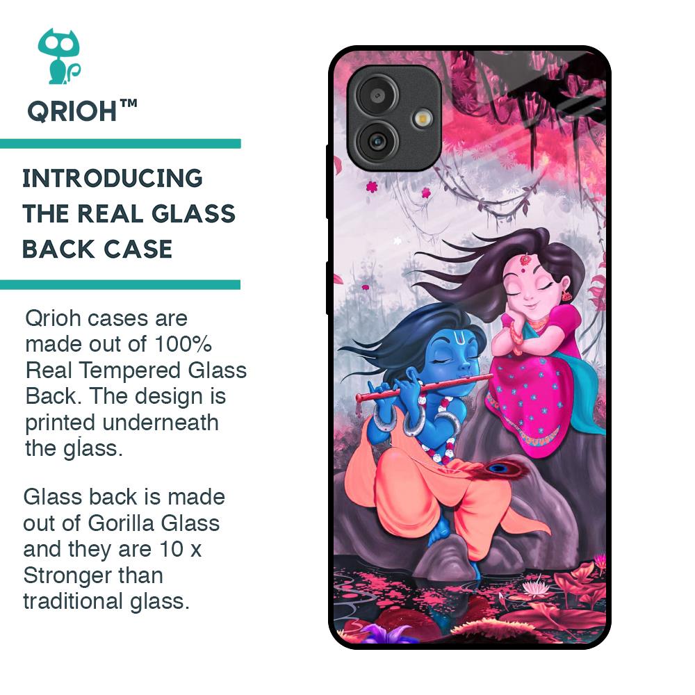 Radha Krishna Art Glass Case for Samsung Galaxy M13 5G